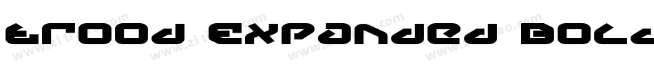 Trood Expanded Bold字体转换